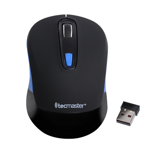 Mouse Tecmaster Inalambrico Tm-MO382rg Azul