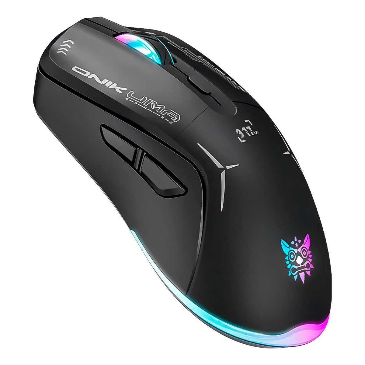 Mouse Gamer Inalambrico Recargable Onikuma Cw917 Rgb 4800dpi Negro