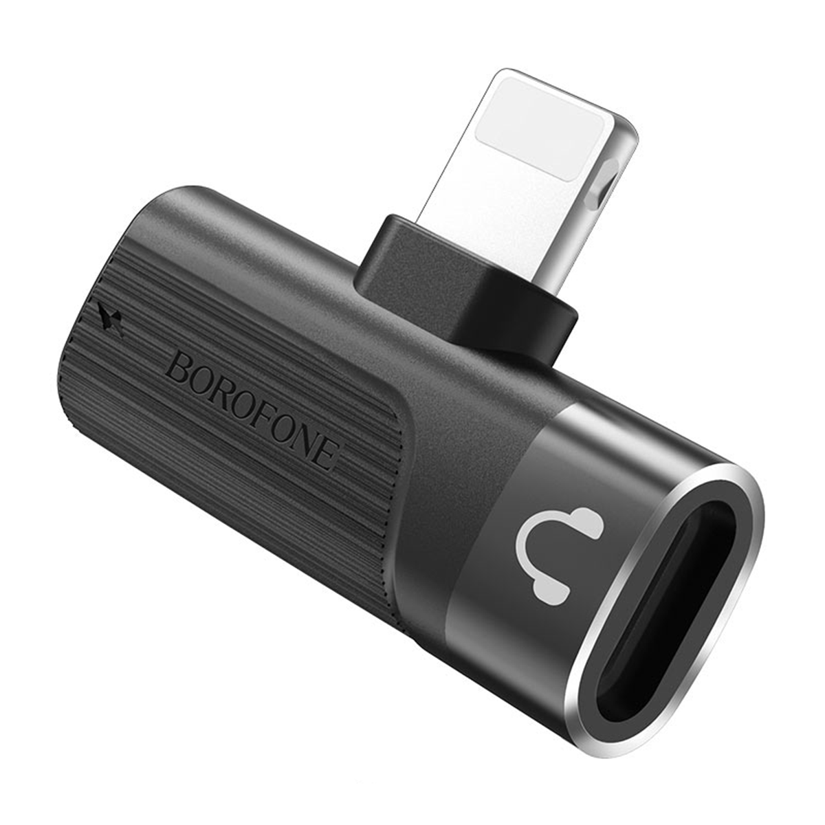 Adaptador Lightning Dual Borofone Bv14 Negro