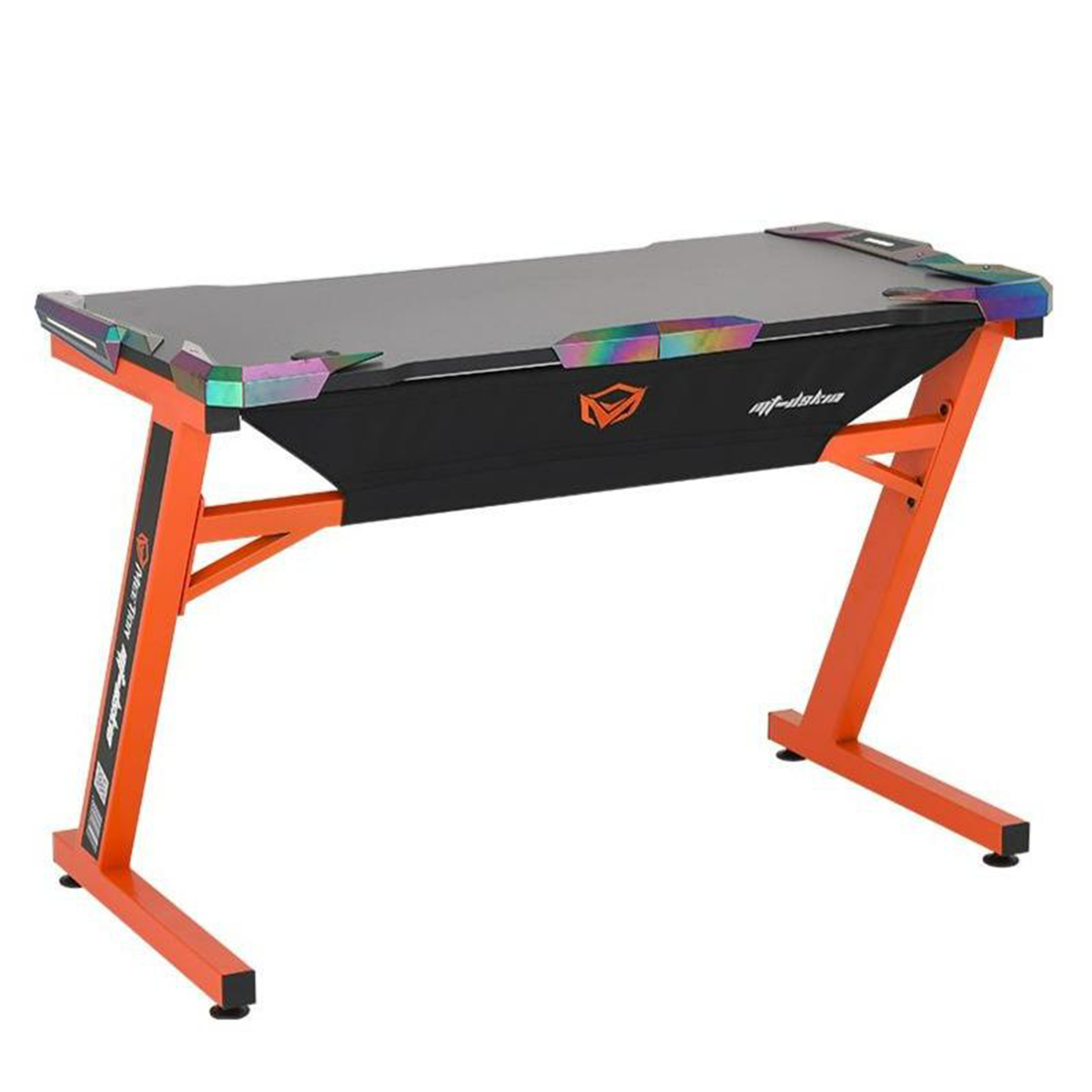 Escritorio Gamer Rgb Meetion MT-DSK10 Negro Naranja
