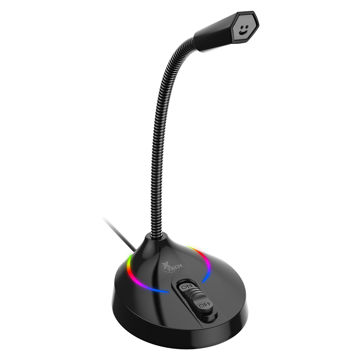 Micrófono Gamer Xtech XTS-680 Usb Led Negro