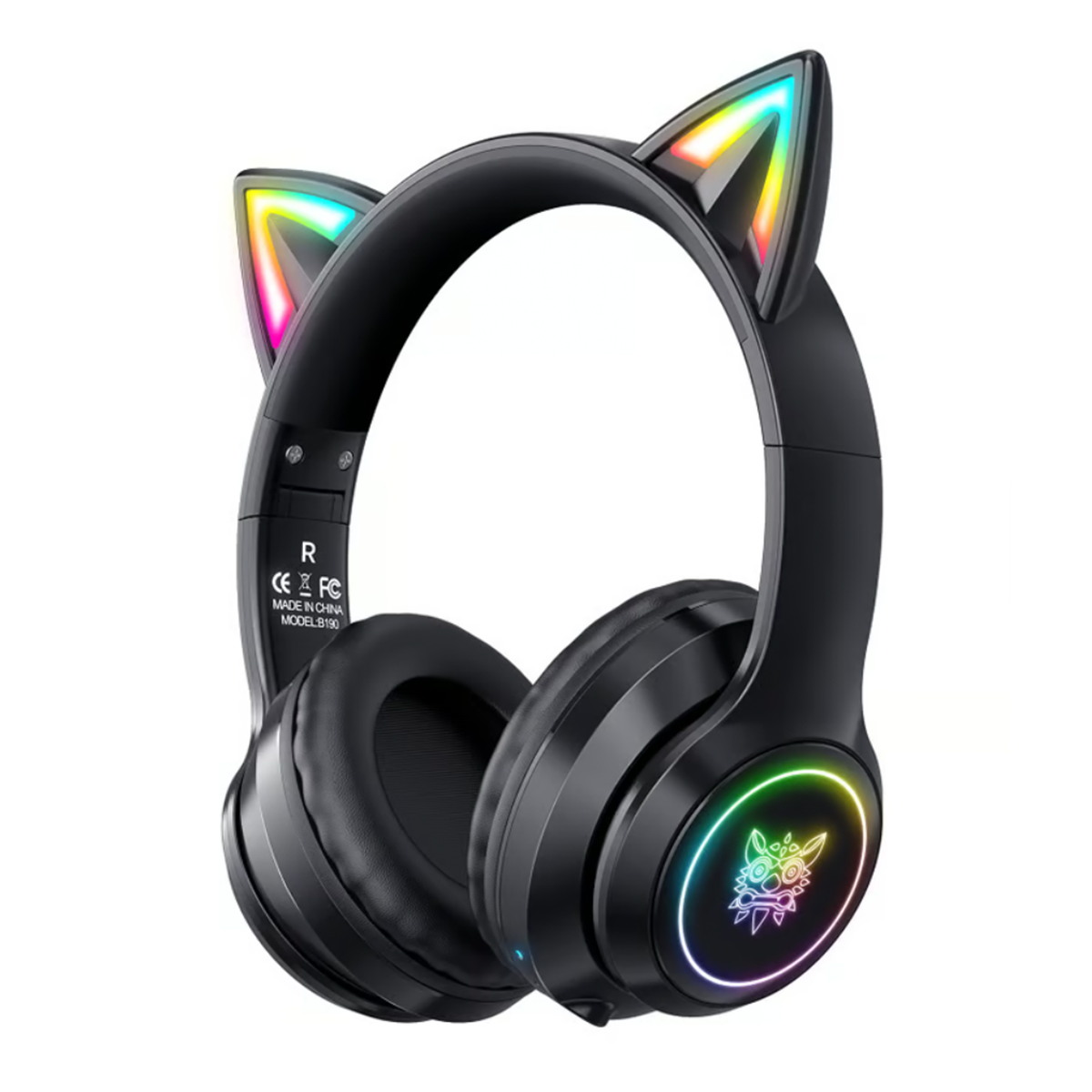 Audifonos Gamer Onikuma B90 Orejas de Gato Negro