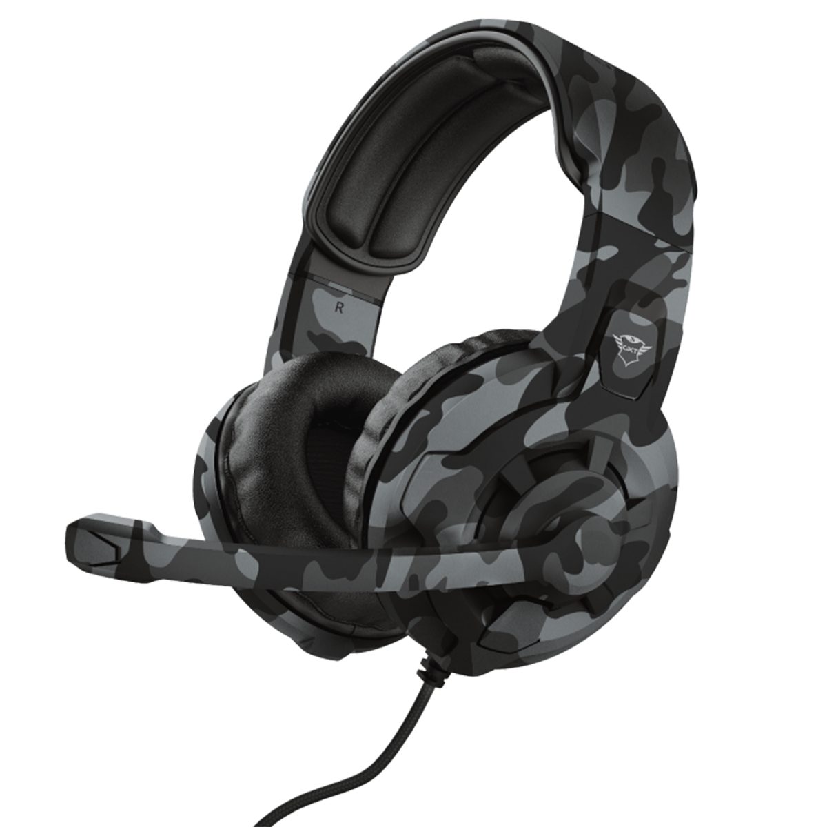 Audifonos Gamer Trust Gxt 411k Radius Pc Ps4 Switch Xbox Camu Negro