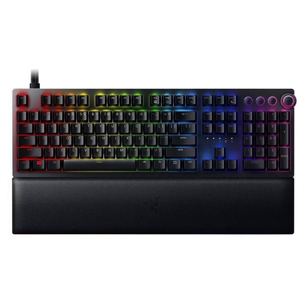 Teclado Gamer Razer Mecanico Huntsman V2 Switch Purple Negro
