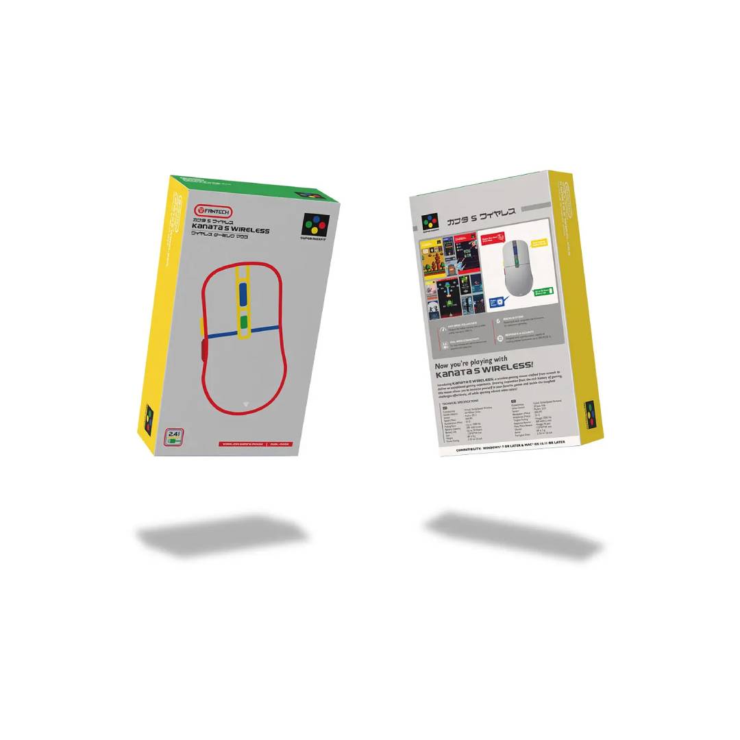Mouse Inalámbrico Dual Mode Fantech Kanata S Supermaxfit Snes Gris – imagen 3