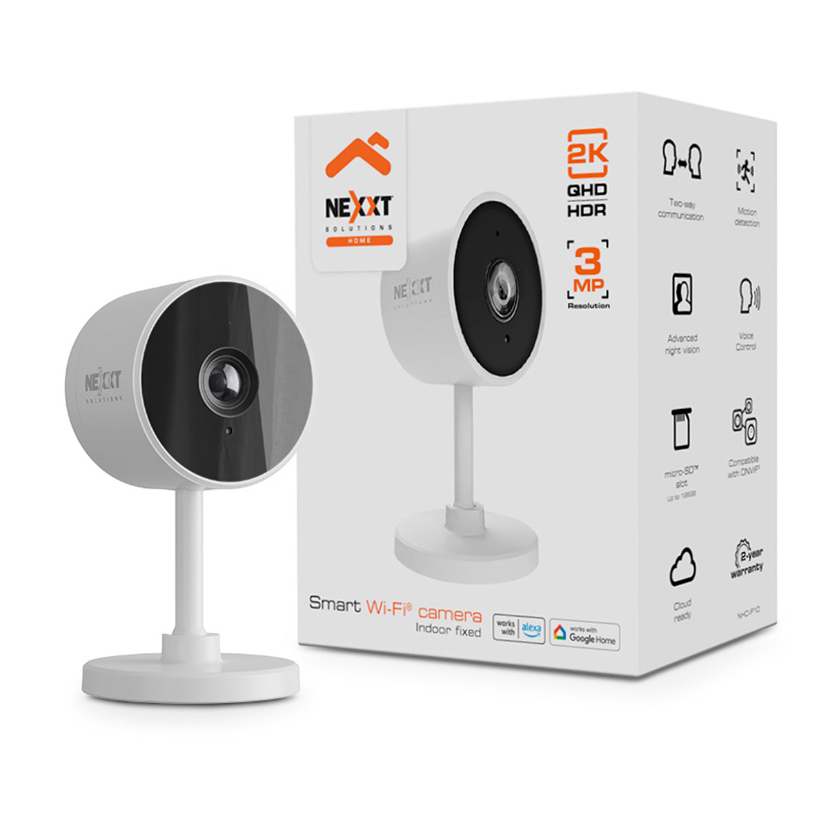 Camara Seguridad Wifi Nexxt NHC-IF10 2k Qhd 3mp Blanco