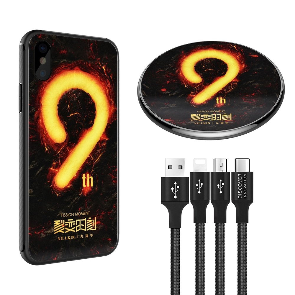 Apple Iphone X Cargador Inalámbrico + Cable + Carcasa Fancy Kit Nillkin 9th – imagen 2