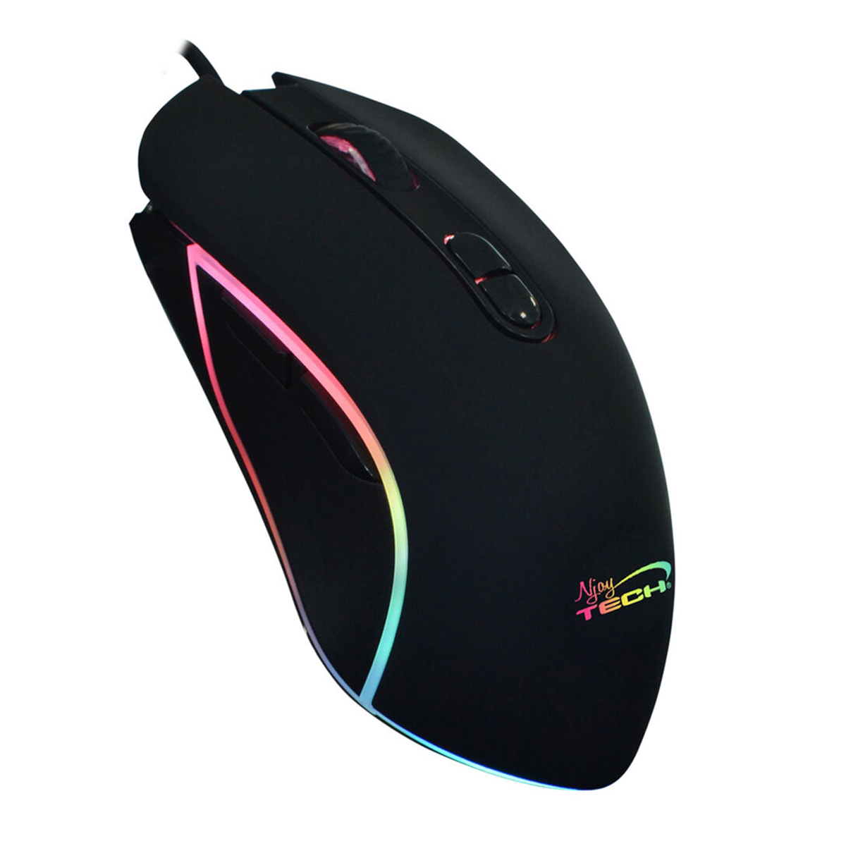 Mouse Gamer Stratos Njoytech Rgb Pro 4800dpi Negro
