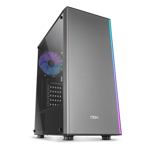 Gabinete Gamer Nox Infinity Omega Rgb Gris