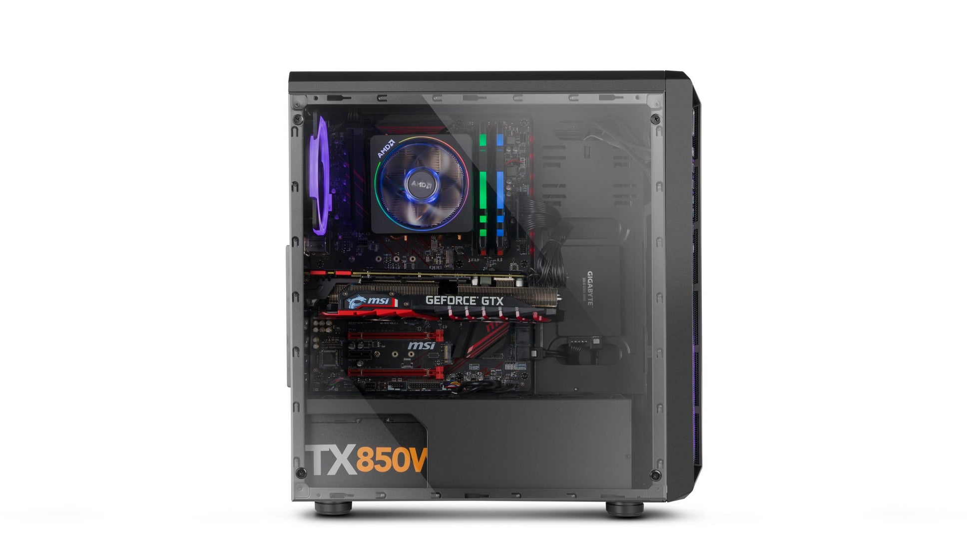 Gabinete Gamer Nox Infinity Atom Rgb Negro – imagen 5