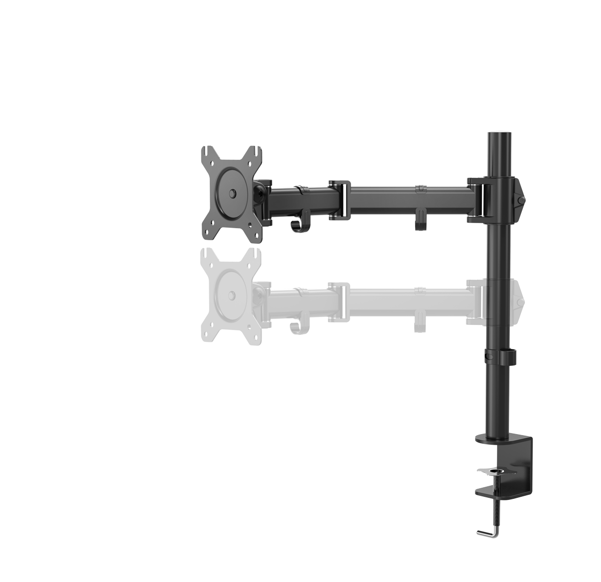 Soporte Para Monitor Nox Single Stand 13 A 27 Pulgadas Negro – imagen 5