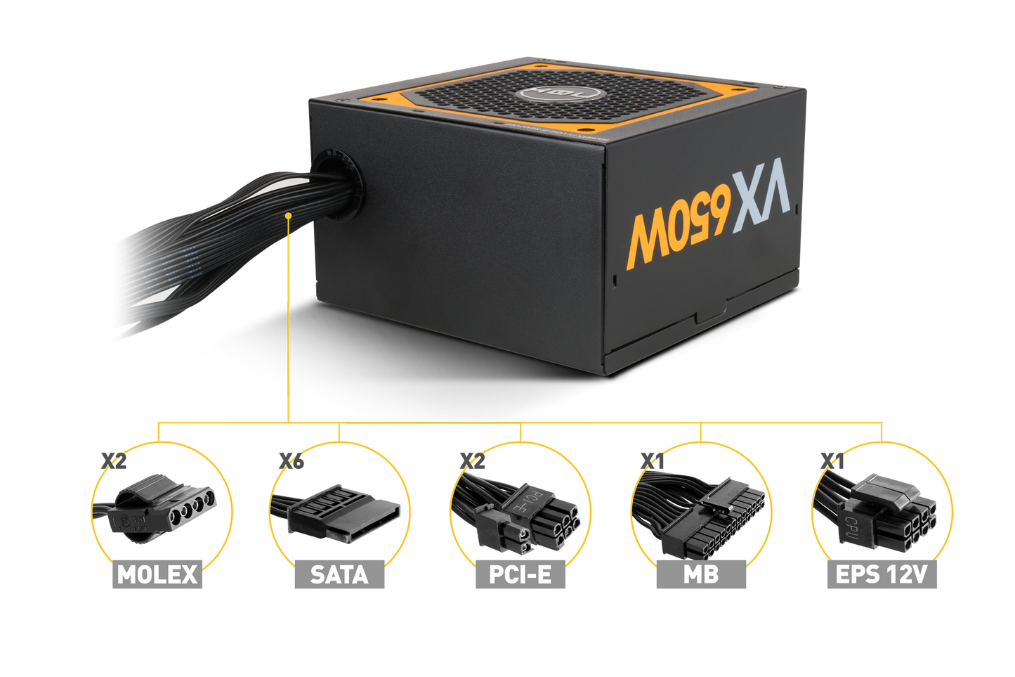 Fuente De Poder Nox Urano Vx 650w 80 Plus Bronze – imagen 3