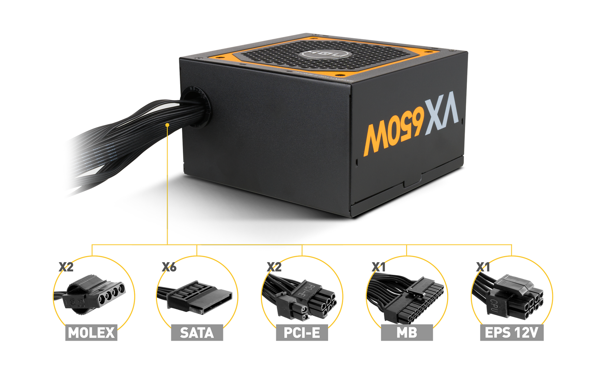 Fuente De Poder Nox Urano Vx 650w 80 Plus Bronze – imagen 3