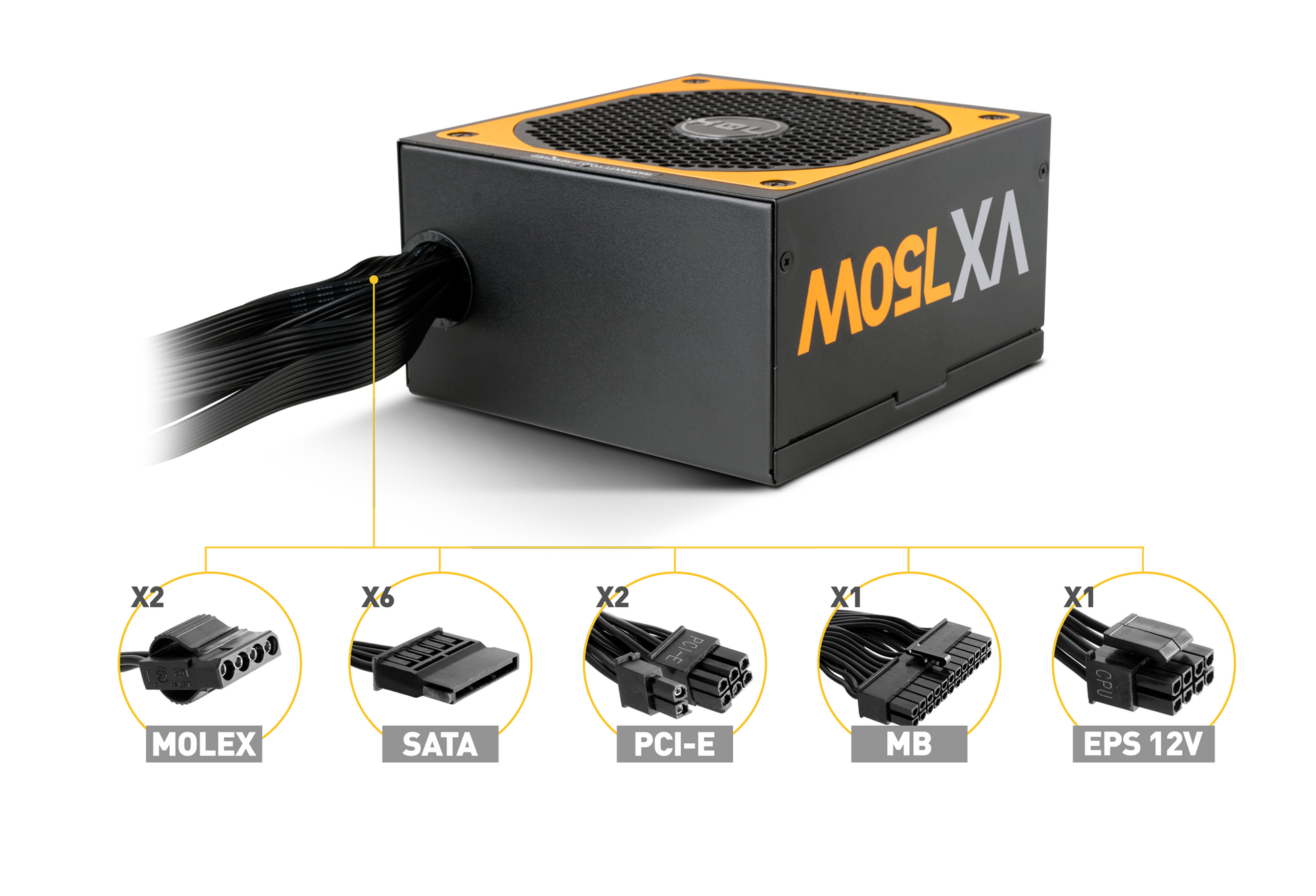 Fuente De Poder Nox Urano Vx 750w 80 Plus Bronze – imagen 2