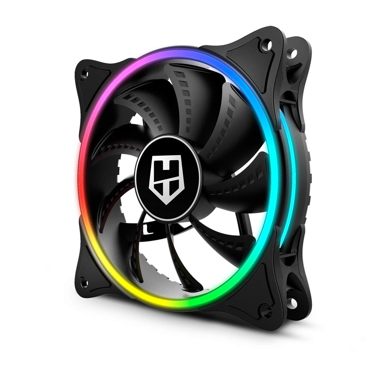 Ventilador Nox Halo Ring 120mm Rgb Negro