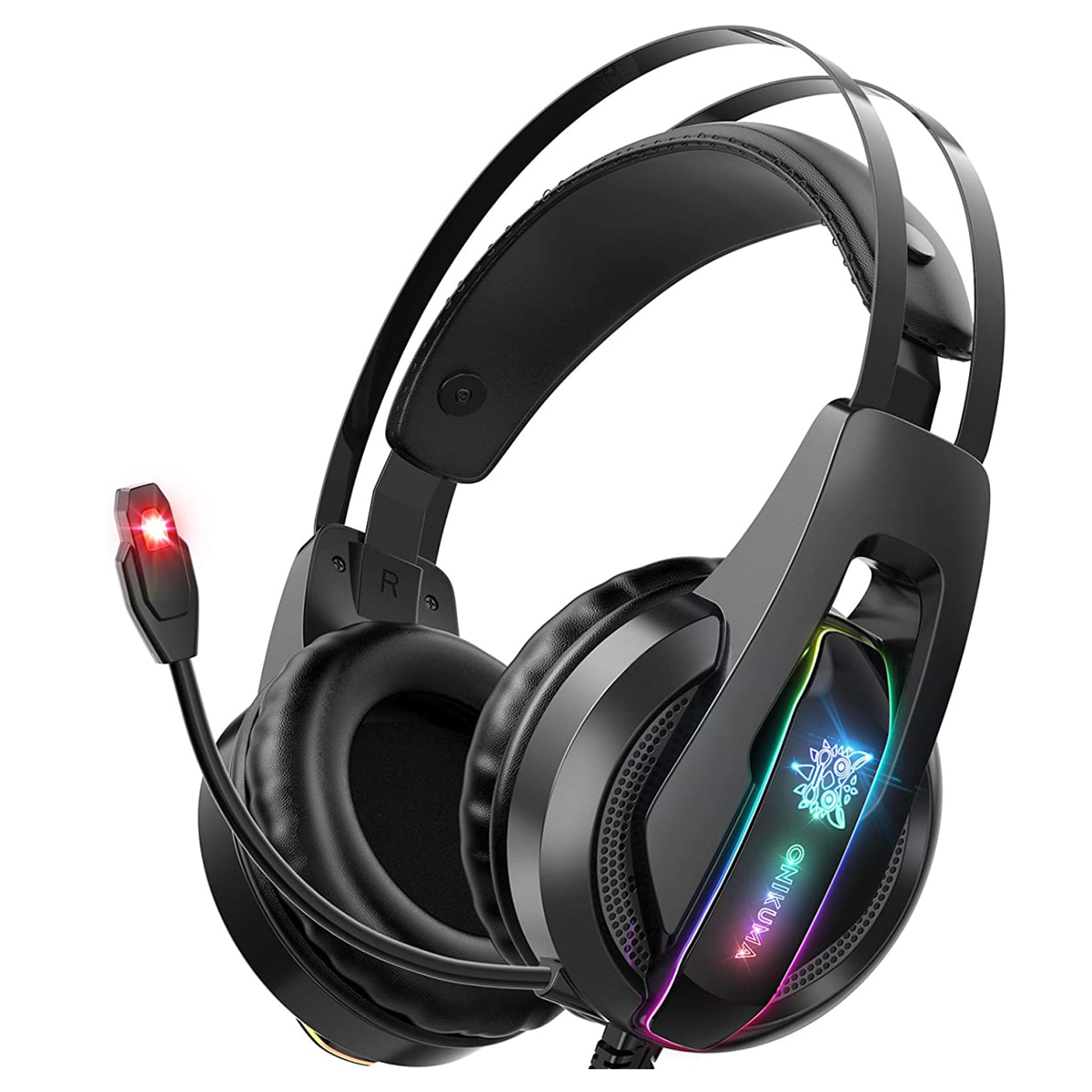 Audífonos Gamer Onikuma K16 Rgb Pc Ps4 Xbox Switch Negro