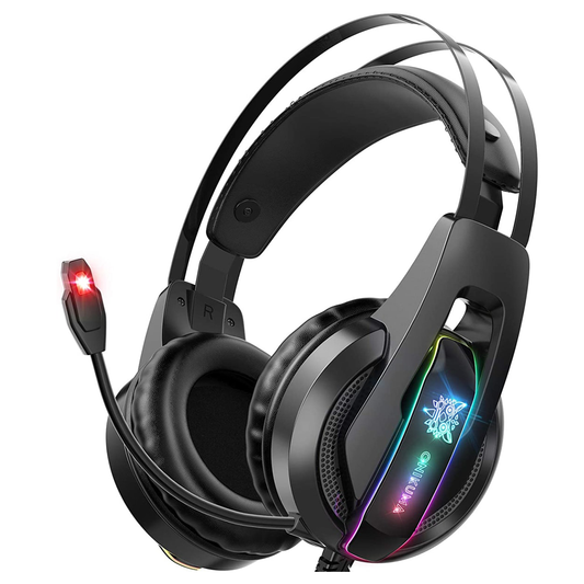 Audífonos Gamer Onikuma K16 Rgb Pc Ps4 Xbox Switch Negro