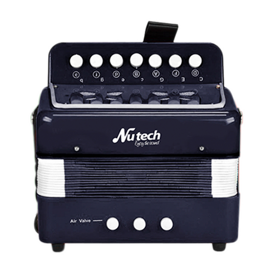 Acordeon 7 Teclas Para Principiantes Nutech Negro