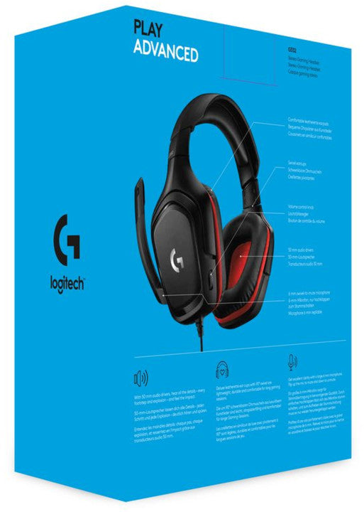 Audífonos Gamer Logitech G332 Xbox Ps4 Switch – imagen 2