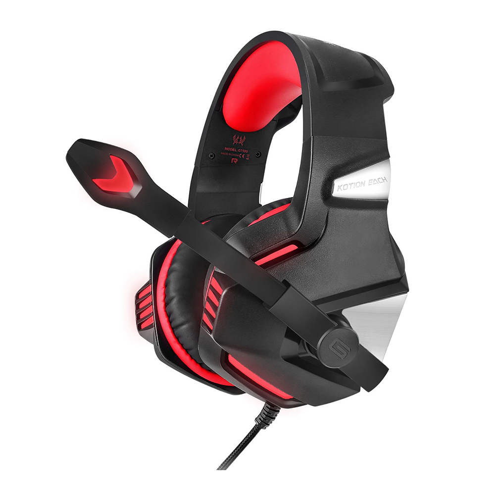 Audifonos Gamer Kotion Each G7500 Pc Ps4 Xbox Rojo