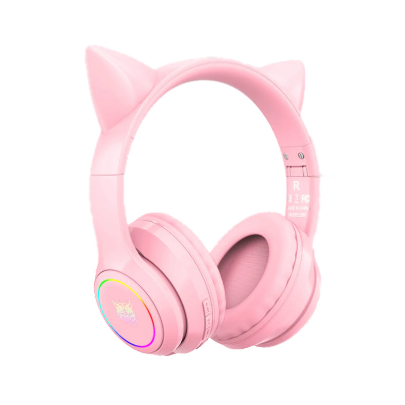 Audifonos Gamer Onikuma B90 Orejas de Gato Rosado – imagen 5