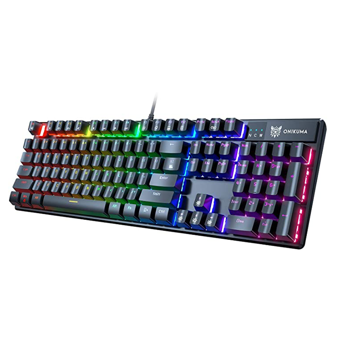 Teclado Gamer Mecanico Onikuma G27 Rgb Led Retroiluminado Negro