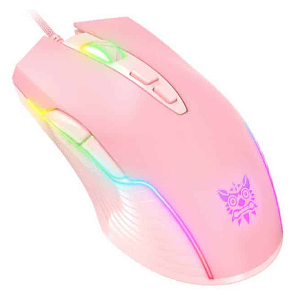 Mouse Gamer Onikuma Cw905 Rgb 6400dpi Rosado