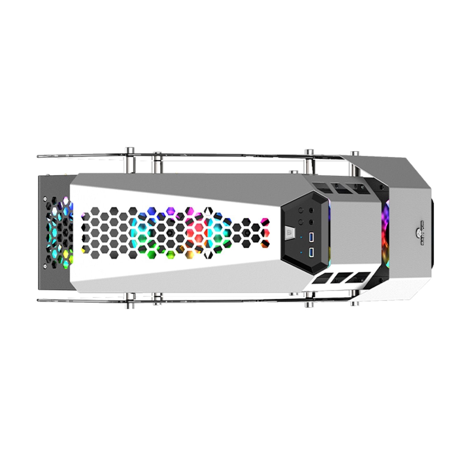 Gabinete Gamer Power Train Small Decider Blanco – imagen 4