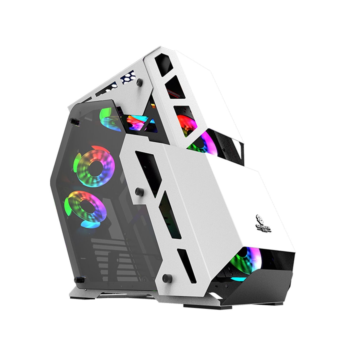 Gabinete Gamer Power Train Small Decider Blanco – imagen 2