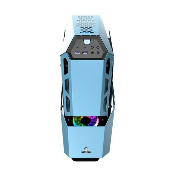 Gabinete Gamer Power Train Small Decider Azul – imagen 3
