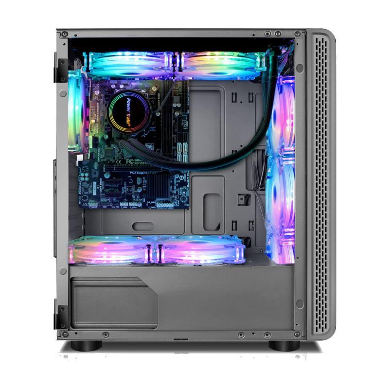 Gabinete Gamer Tx Power Train Daofeng 5 Gris – imagen 3