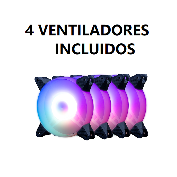 Gabinete Gamer Tx Power Train Daofeng 5 Verde – imagen 5