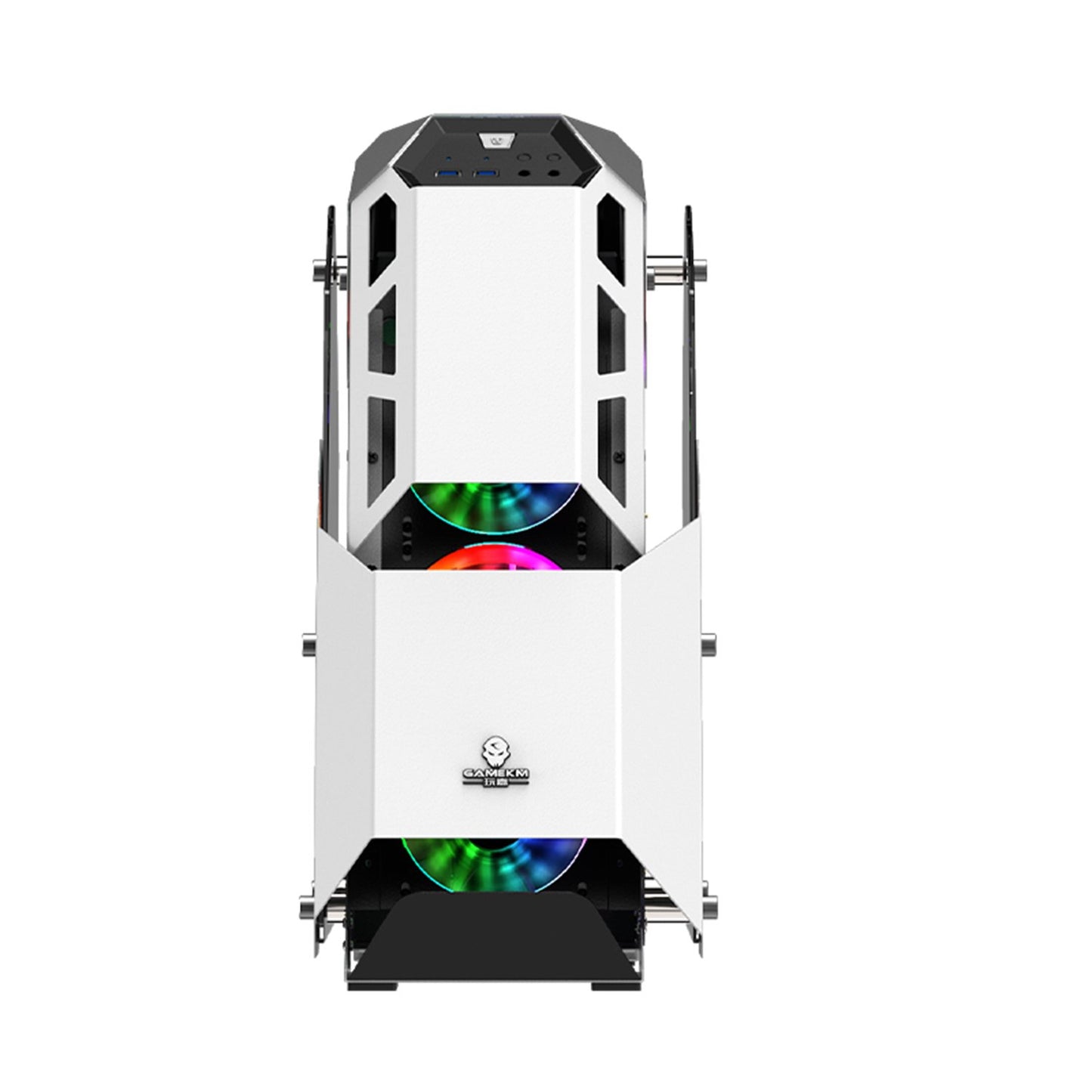 Gabinete Gamer Power Train Small Decider Blanco – imagen 5