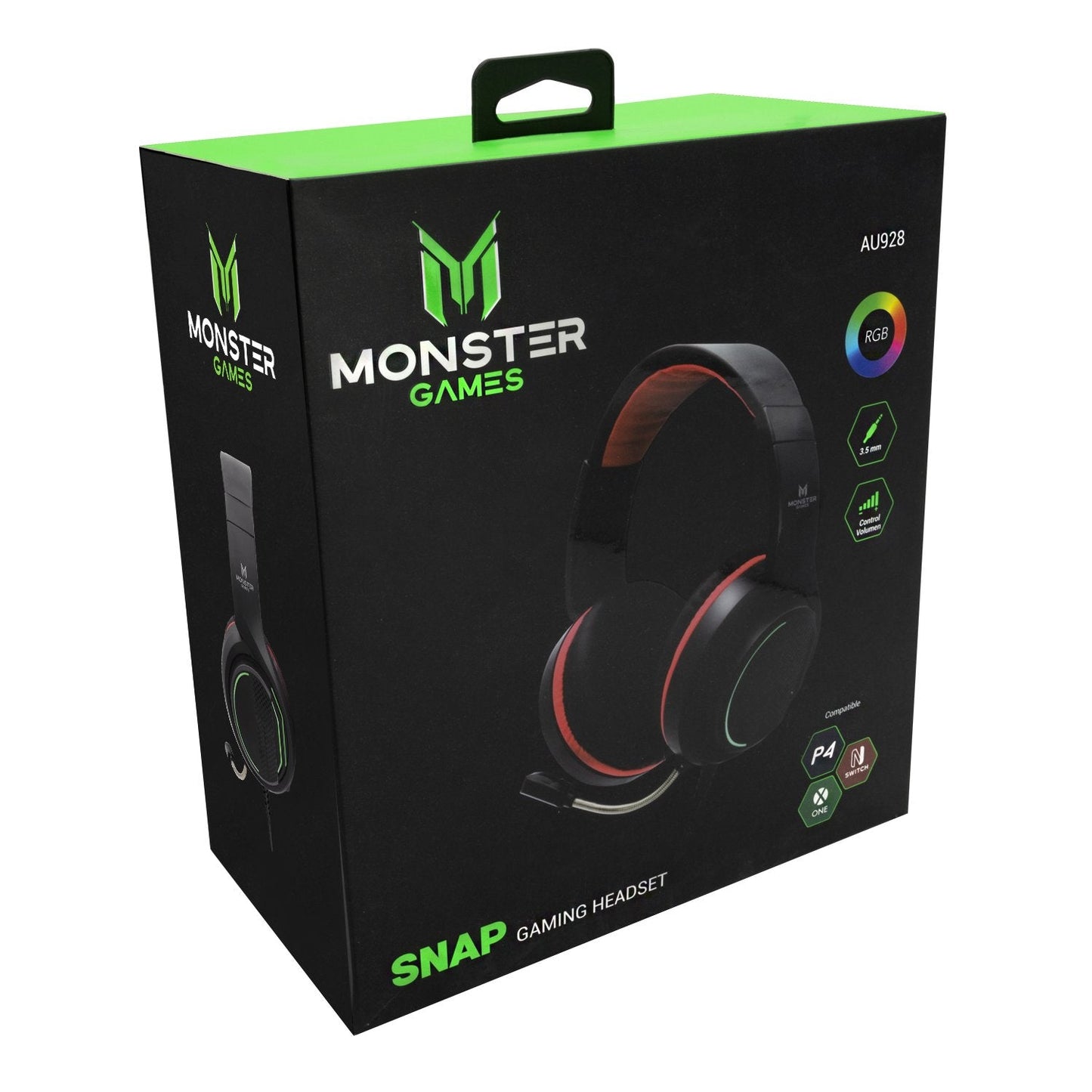 Audifono Gamer Monster Snap Ps4 Xbox Switch Negro – imagen 2