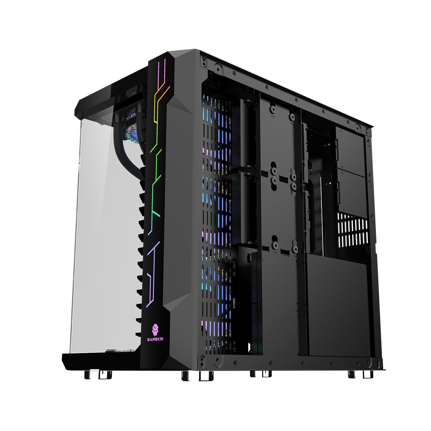 Gabinete Gamer Power Train Robin 3 Negro – imagen 4