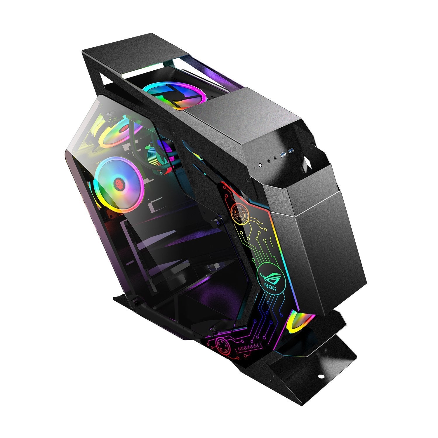 Gabinete Gamer Power Train Fighter Beast Negro – imagen 4