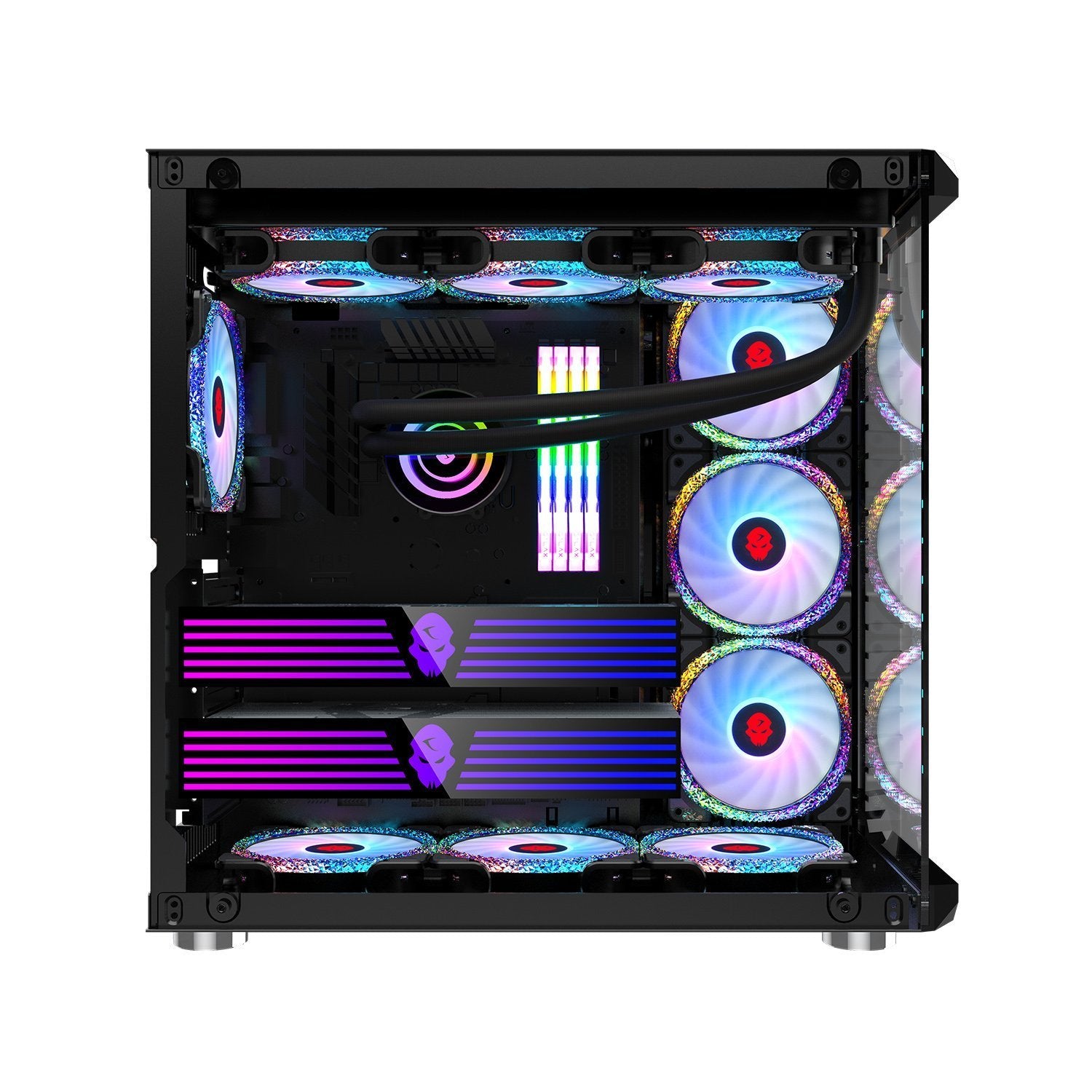 Gabinete Gamer Power Train Robin 3 Negro – imagen 2