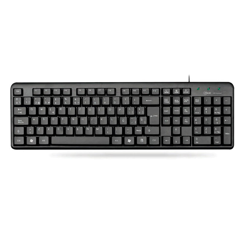 Teclado Microlab Slim 120 Standard Usb Mod 1413 Negro