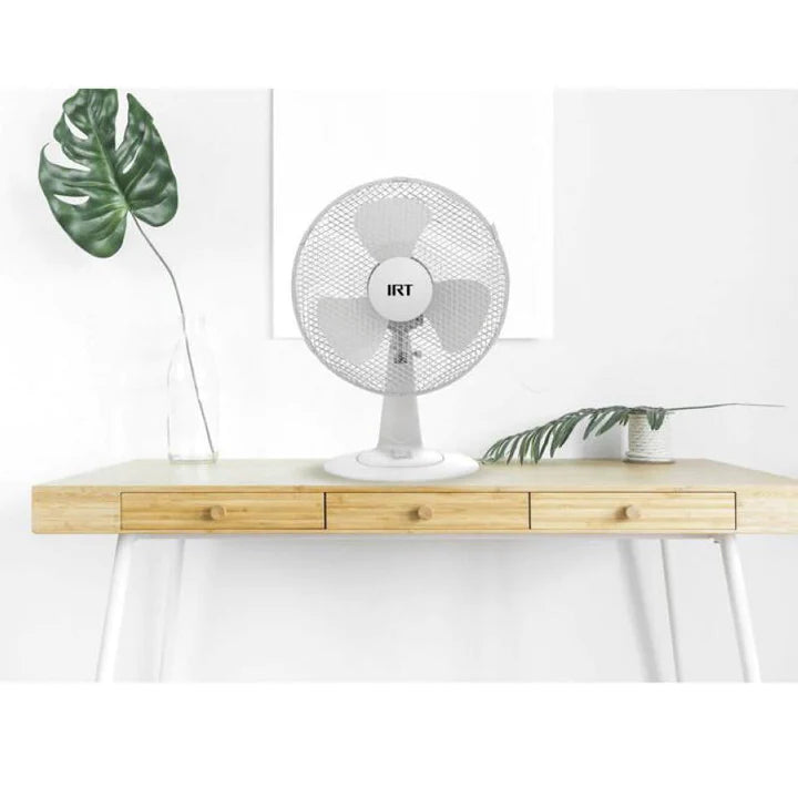 Ventilador Sobremesa Pedestal 12 Pulgadas Irt 3 Velocidades Blanco – imagen 2