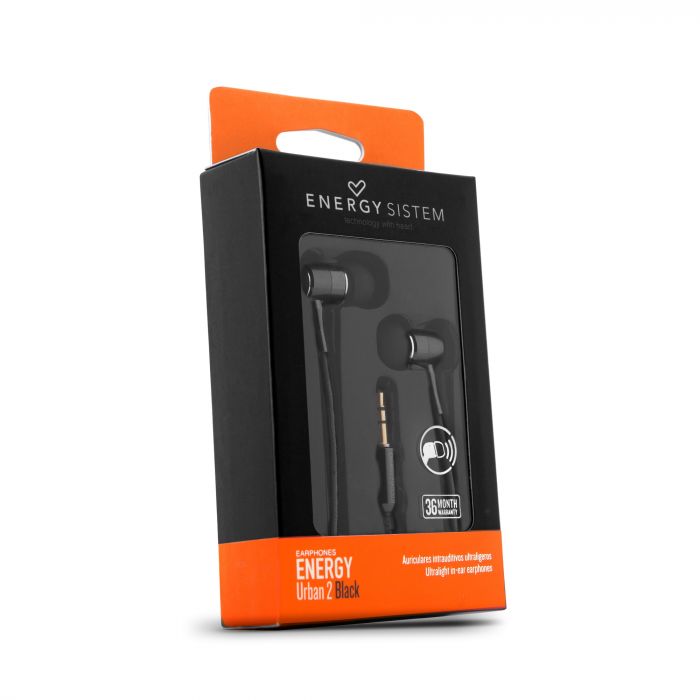 Audifonos Energy Sistem Earphones Urban 2 Negro – imagen 2