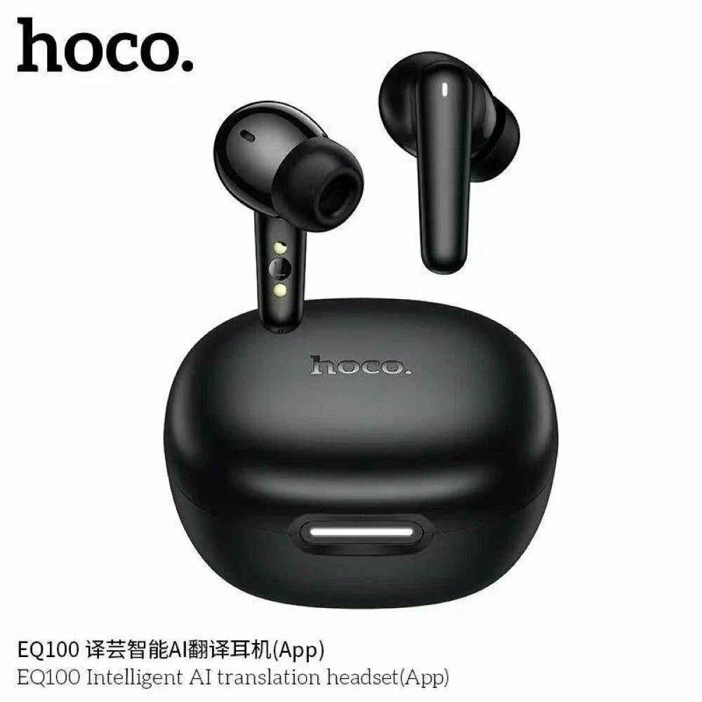 Audífonos Bluetooth In Ear Hoco Eq100 Stand Traductor Ai Negro – imagen 2