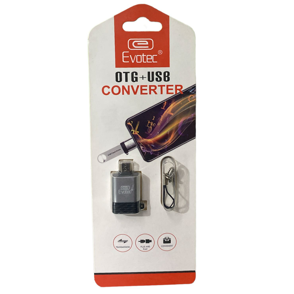 Adaptador Otg Tipo C A Usb-a 3.1 Evotec Gris