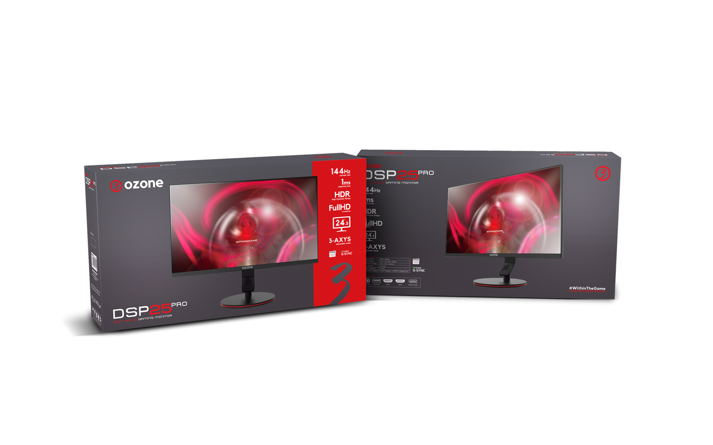 Monitor Gamer Ozone Dsp25 Pro 144hz 1ms Negro – imagen 7