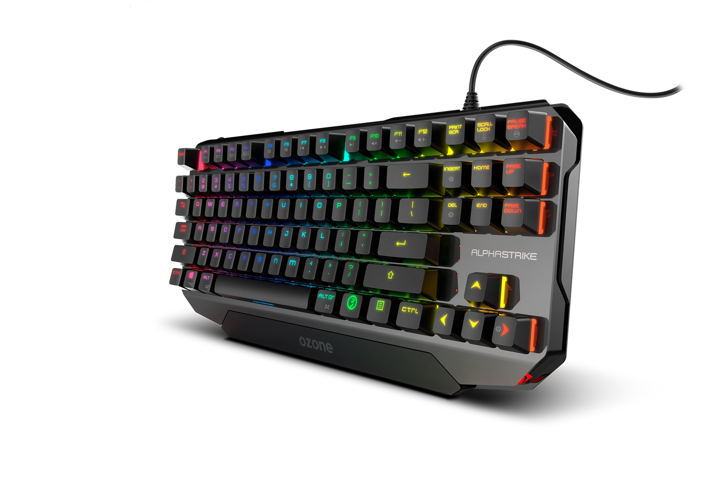 Teclado Gamer Mecanico Ozone Alpha Strike Rgb Tkl Negro – imagen 2