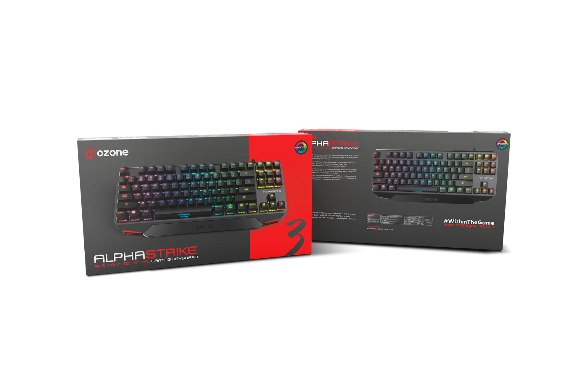 Teclado Gamer Mecanico Ozone Alpha Strike Rgb Tkl Negro – imagen 5