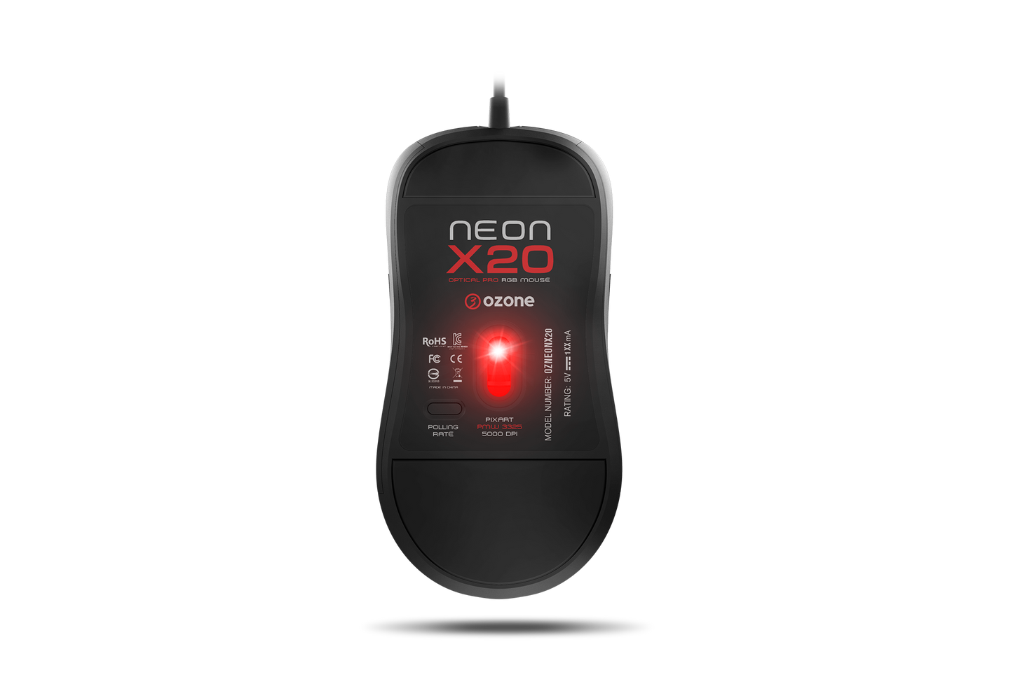 Mouse Gamer Ozone Neon X20 Negro – imagen 4