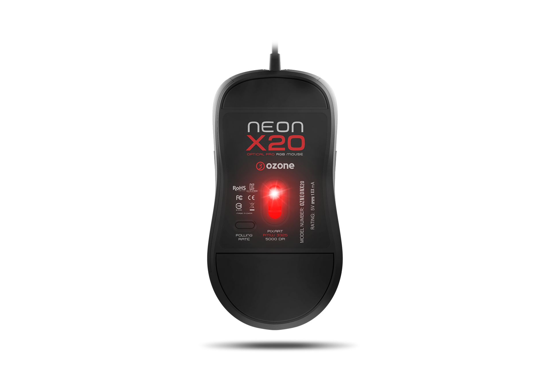 Mouse Gamer Ozone Neon X20 Negro – imagen 4