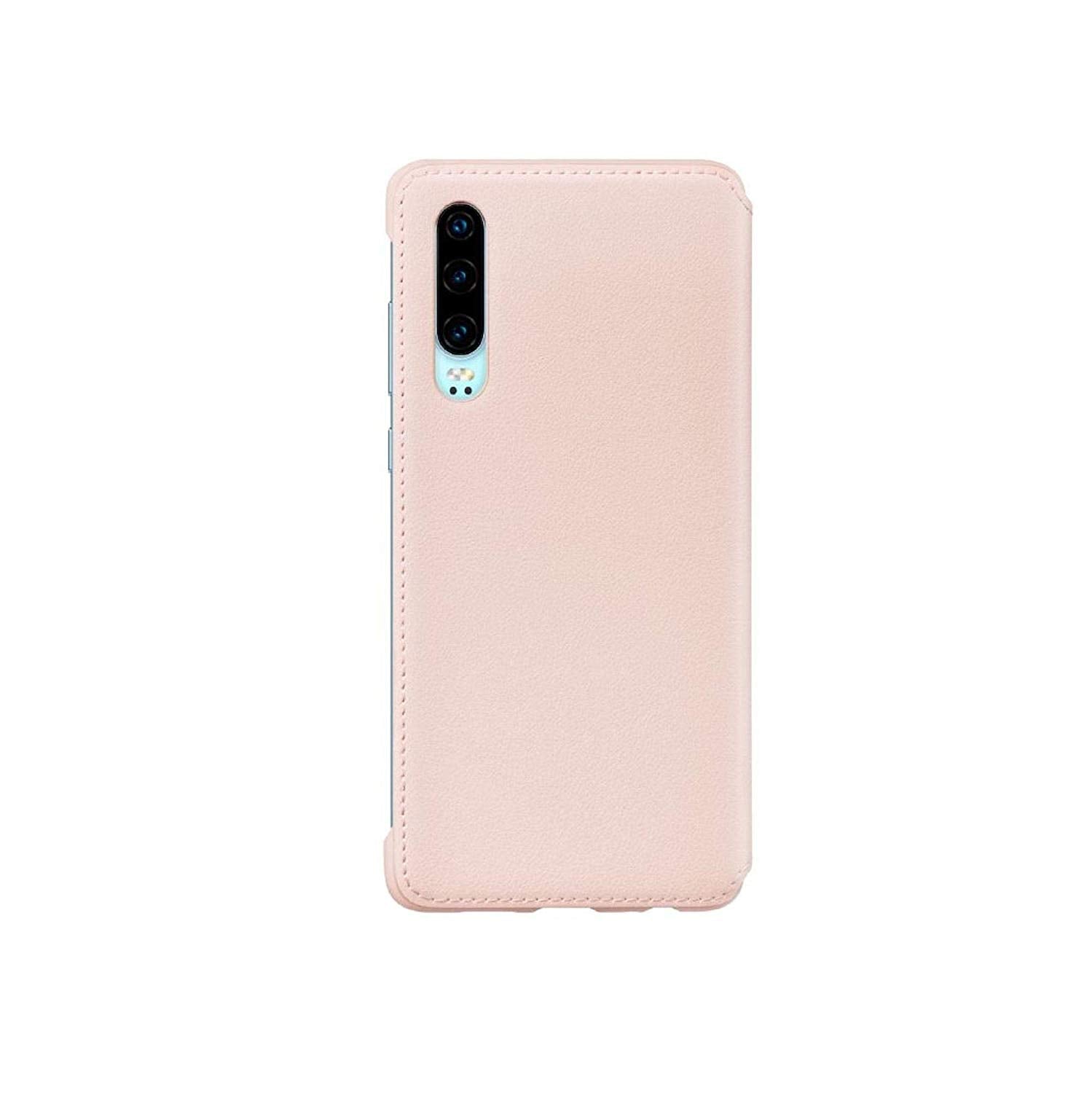 Huawei P30 Carcasa Flip Wallet Cover Original Rosado – imagen 2