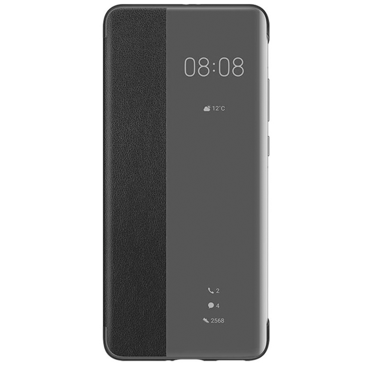 Huawei P40 Carcasa Flip Cover Inteligente Original Negro