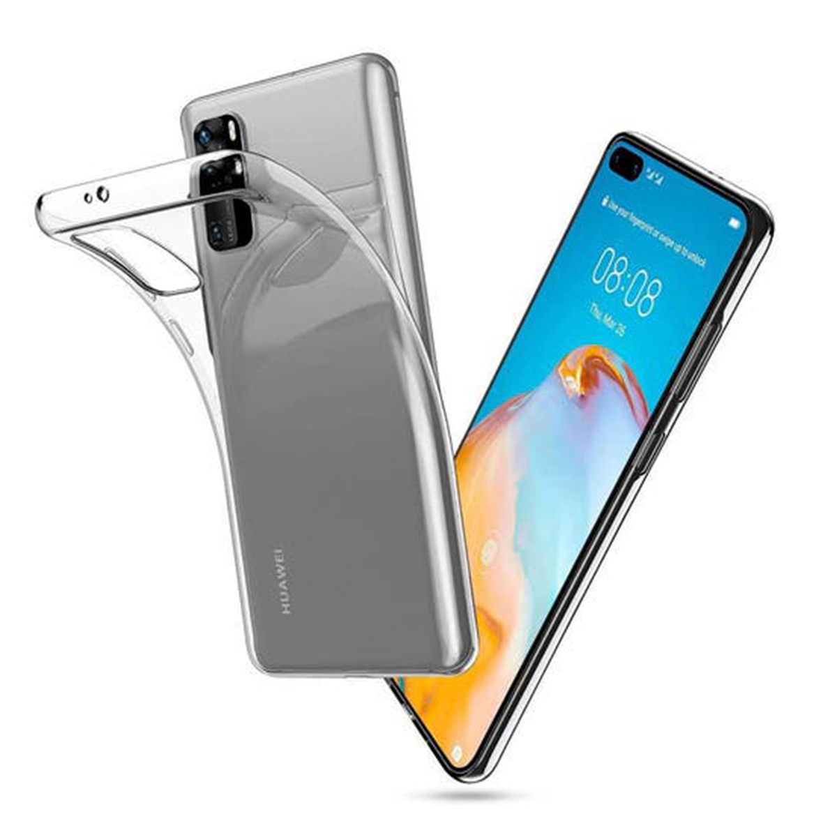 Huawei P40 Carcasa Transparentes Gel TPU